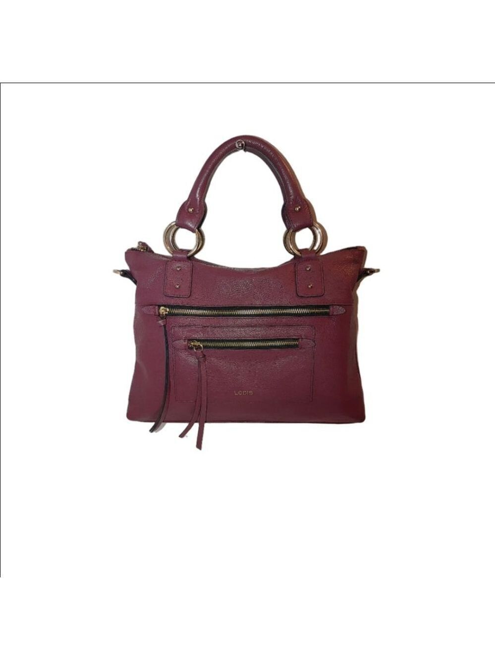 Lodis Bryant Top Grain Tumbled Leather Satchel